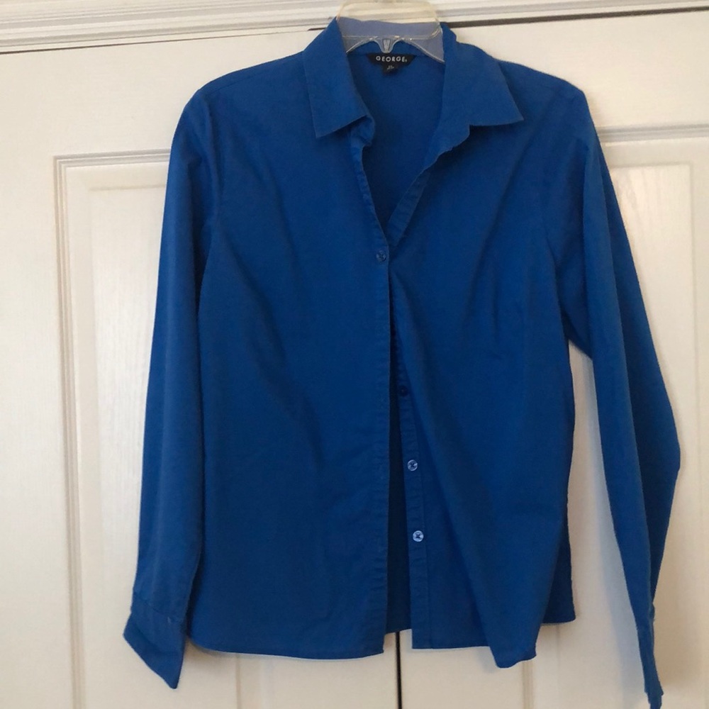 Women’s Blue Button Down Size L (12-14)